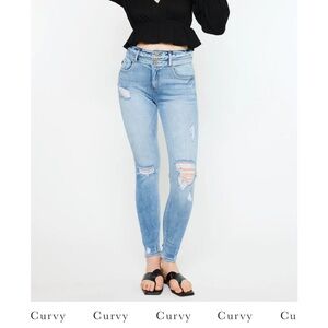 KanCan Simone Curvy Fit Ankle Skinny Jeans, Women’s Size 15/31